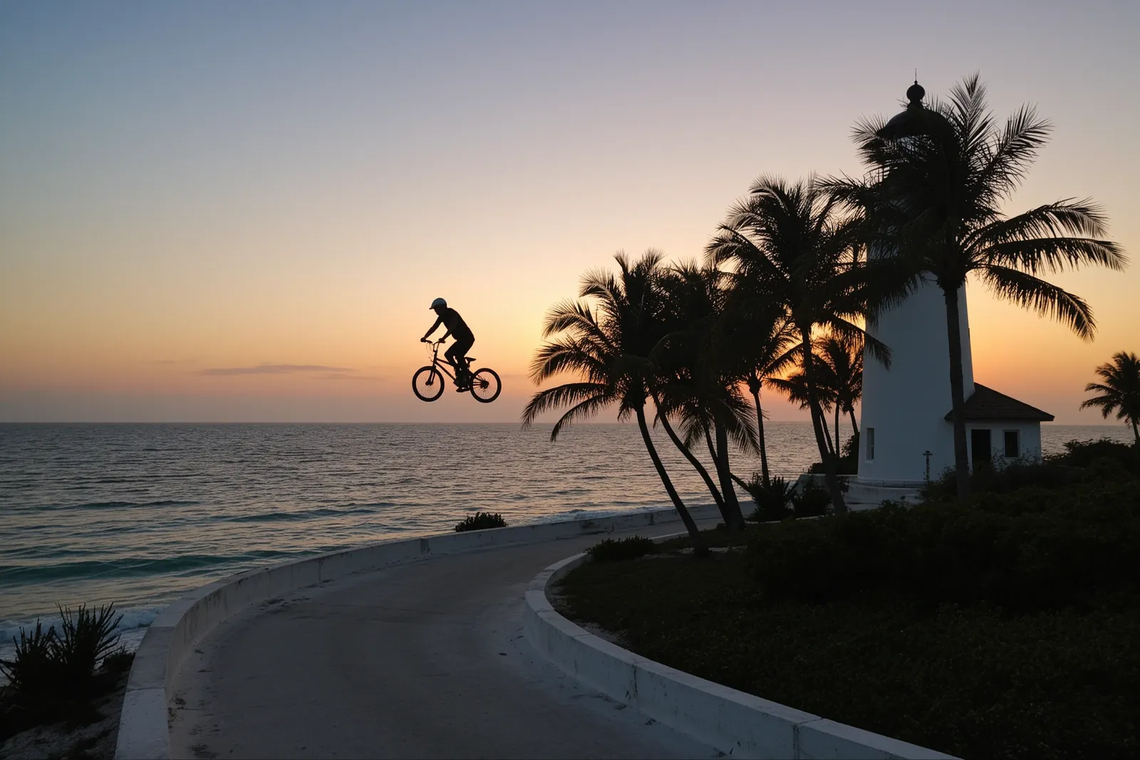 BMX riders performing tricks at the Jupiter BMX Jam event.